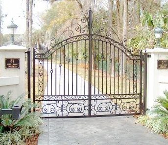 Iron Deck Railing Gate