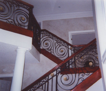Wrought Iron Stair Railing image